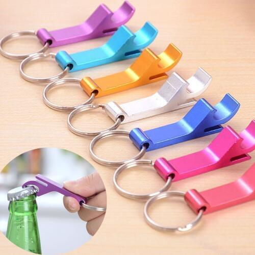 Portable 4 in 1 Bottle Opener Key Ring Chain Keyring Keychain Metal Beer Bar Tool Claw Gift Unique Creative Gift