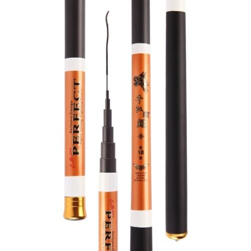 Ultralight Super Hard Stream Hand Pole Carbon Fiber Casting Telescopic Fishing Rods Fish Tackle 3.6/4.5/5.4/6.3/7.2 Meters