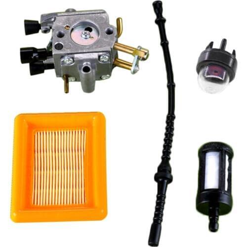 Carburetor Fuel Filter For STIHL FS400 FS450 FS480 String Trimmer Spare Parts 4128 120 0602 Fuel line Primer bulb Air filter