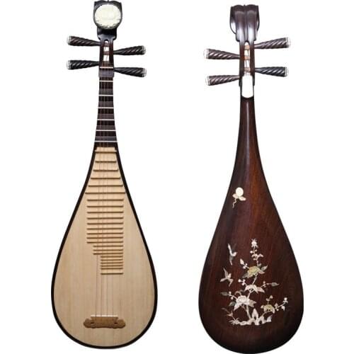 High Quality Professional Lute Pipa 4 Strings Handmade Chinese Folk Instruments For Adult