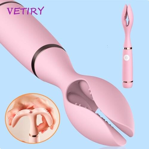 10 modes Vibrator Double Clip Vibration Clitoris Stimulator Nipple Massager Sex Toy for Woman Adult Nipple Massager Masturbation