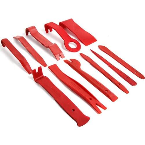 11pc/set PDR Hook Tools Kit Car Radio Door Clip Panel Trim Dash Audio Removal Installer Pry Kit Refit Set For Univeral Small Car