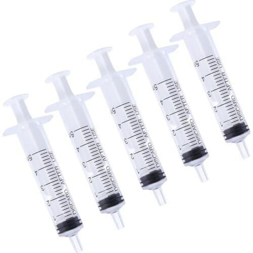5Pcs 5/10/20/60/100ml Luer Lock Syringes Industrial Grade Glue Applicator Syringe Without Needle