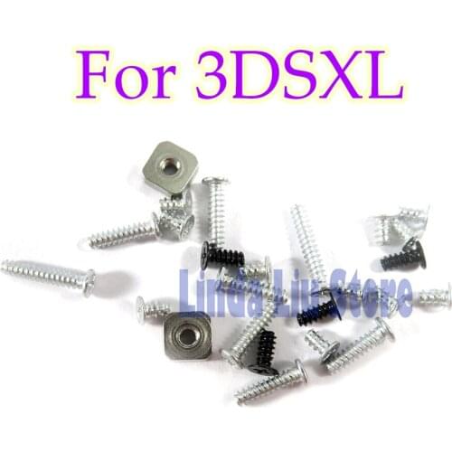 50sets Repair Parts Full Cross Head Screws Metal parts Nut Metal prop full screws For 3DSLL 3DSXL 3DS XL LL