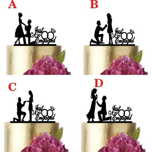 Acrylic Marry Me Wedding Couple cake topper Wedding Decoration Cake Topper for Wedding Engagement Bridal Shower Cake Topper
