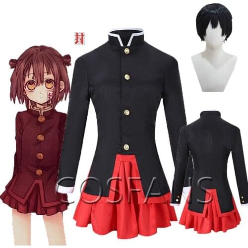 Anime Cosplays Toilet-Bound Hanako-kun Yako Fan art Yashiro Nene Yugi Amane Cosplay Costume uniform JK cosplay costume And wig