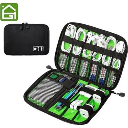 Large Shockproof USB Cable Earphone Storage Bag