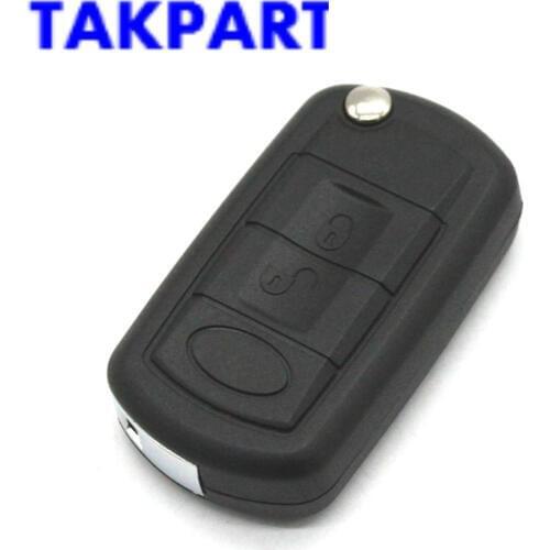 TAKPART 3 Buttons BTN Remote Key Fob Case FITS Range Rover LR3 2005 2006 2007 2008 2009