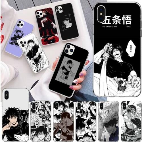 Toji Fushiguro Jujutsu Kaisen Phone Case For iphone 12 11 Pro Max Mini XS Max 8 7 6 6S Plus X 5S SE 2020 XR Silicone Soft Cover