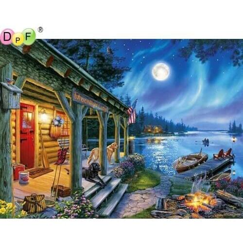 DPF 5D Round/Square full Diamond Painting Cross Stitch Crafts Diamond Embroidery Mosaic Needlework kits Home Decor