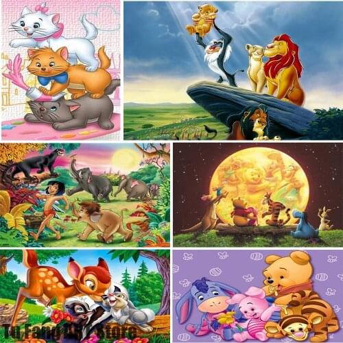 Disney Canvas Painting Wall Art Winnie The Pooh The Lion King Posters and Prints Room Decor Pictures Living Home Decoration
