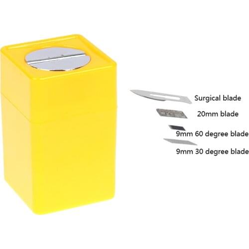 New Barber Shop Blade Disposal Case Blade Storage Box for Knife Blade Paper Vinyl Film Wrapping Cutter Cutting Knife Storage Box