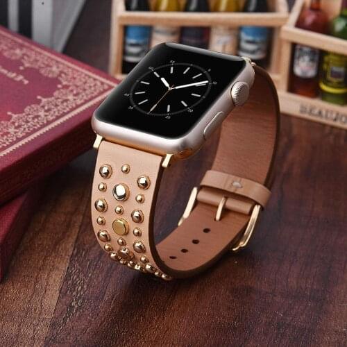 Leather watchband for apple watch band 44mm 42mm iWatch Series SE 6 5 4 3 2 1 Bracelet Replacement Strap Wrist watch 40mm 38mm