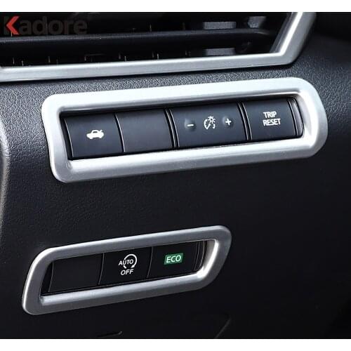 For Nissan Altima 2019 2020 ABS Matte Interior Headlight Switch Cover Trim Panel Decoration Frame Trims Car Styling Accessories