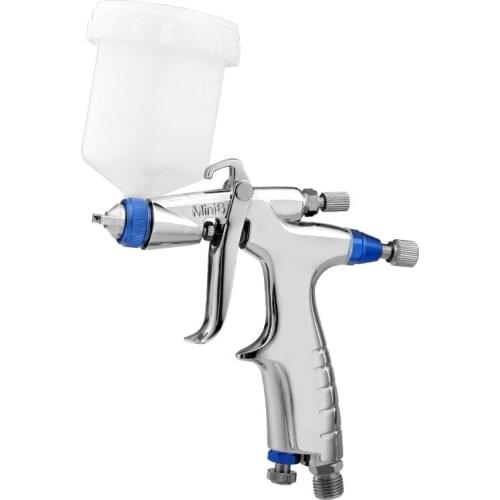 Mini6 Mini Gravity Feed Spray Gun with 0.5mm Nozzle 125ml Side Mounted Rotating Cup for The Purpose of Small-area Coating