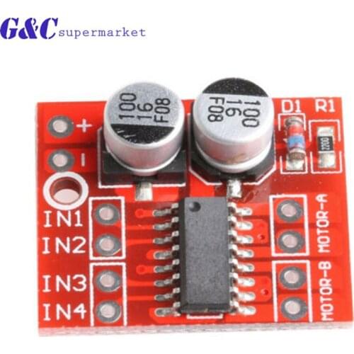 1pcs 2-way DC motor drive module reversing PWM speed dual H bridge stepper motor Mini L298N diy electronics