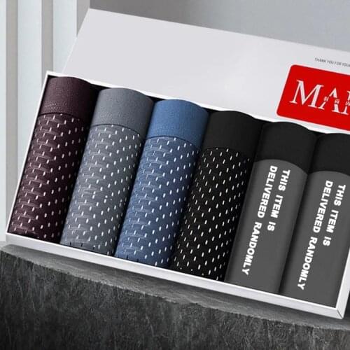 Mens Underwear Mens Ice Silk Mesh Large Size Cotton Crotch Flat Angle Underpants Mens Shorts Thin Style Quadrangle Pants