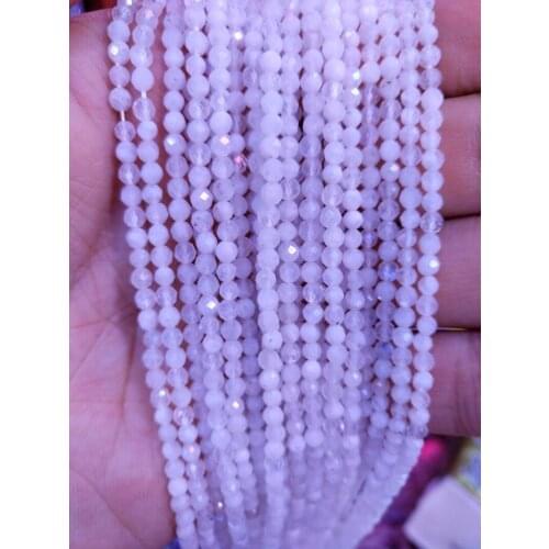 Natural Rainbow Moonstone Micro Faceted Beads 2mm 3mm 4mm Faceted Gem Spacer Beads,Small Tiny Beads for jewelry,1string of 15.5"