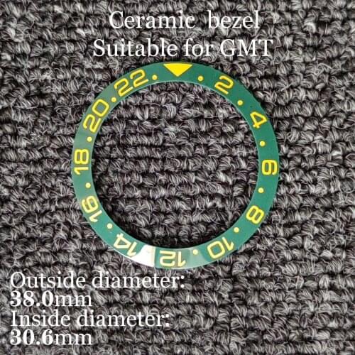 38mm 2021 New Style Advanced Engraved Ceramic Bezel Suitable For 40mm Case Accessories