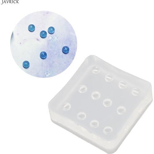 Transparent Silicone Mini 4mm Round Opal Beads Mold Epoxy Resin Jewelry Tools