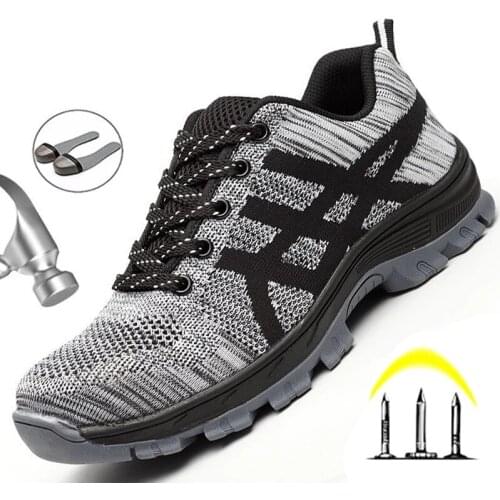 Work Sneakers Men Indestructible Steel Toe Work Shoes Safety Boot Men Shoes Anti-puncture Working Shoes For Men Dropshipping