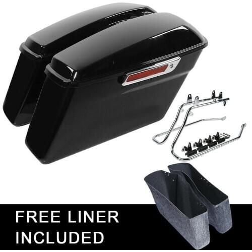 Motorcycle Hard Saddlebags Saddle Bags Conversion Brackets For Harley Softail Heritage Deluxe 1984-2016