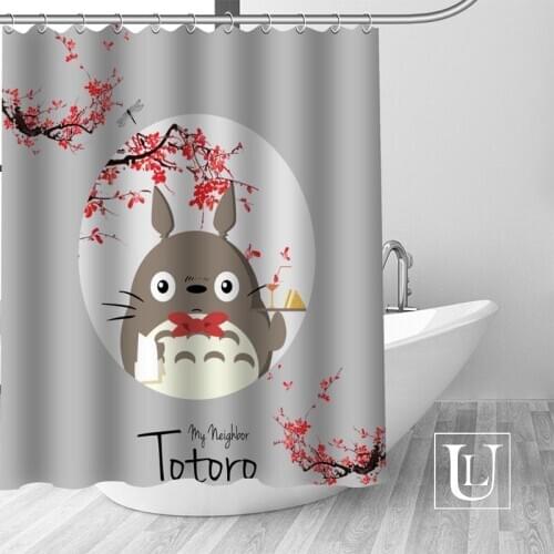 My Neighbor Totoro Shower Curtains Custom Bathroom Curtain Waterproof Bathroom Fabric Polyester Shower Curtain
