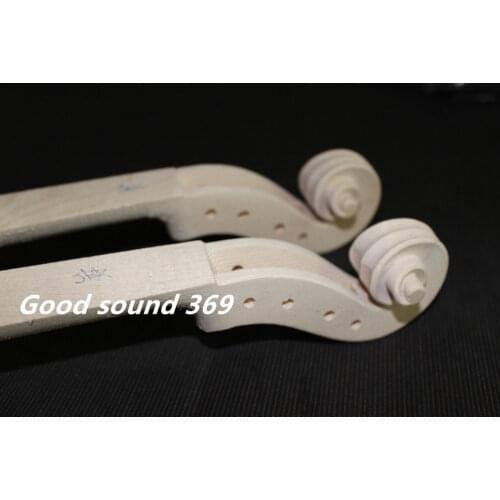 1pcs hand carved Student Maple White Violin Neck 4/4 size Violin Parts