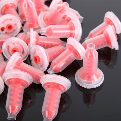 50pcs/bag Dental Dynamic Mixing Tips Impression Material for Imprinting Machine Fits Pentamix Mixing Machine Dental Materials