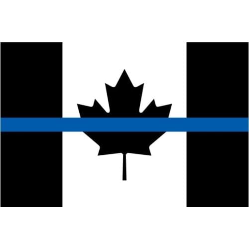 60x90cm/90x150cm/120x180cm Custom Flag Canada Blue Line Flags, 3 X 5ft Thin Blue Line Canada Flag