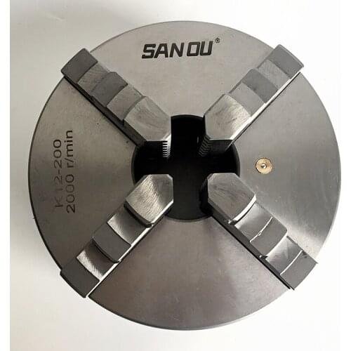 8 inch 4 jaw self-centering lathe chuck 200mm chuck lathe K12200 SANOU big distributor