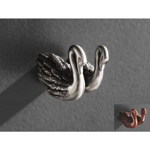 MB-0961-9 Bathroom Accessories Bath Hardware Set bronze Swan Toilet Paper Holder Towel Rack Tissue Holder Roll Paper