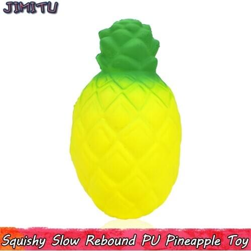 Pineapple Squishy Slow Rising Toy Fruit Funny Anti Stress Rebound Squishies Toys Gifts for Children Party Home Office Decoration