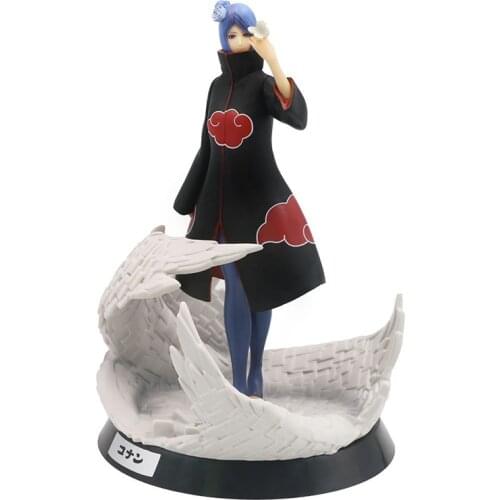 Naruto Shippuden Anime Action Figure Akatsuki Konan Figma 26cm PVC Model Prototype Statue Collectible Desktop Decoration Toy