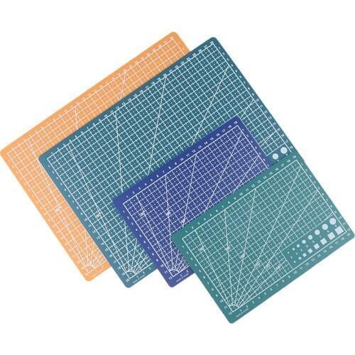 A4 Double Sided Cutting Mat Durable Pad Patchwork Tool Handmade Plate Dark School Supplies 22x30cm Grid Lines Board