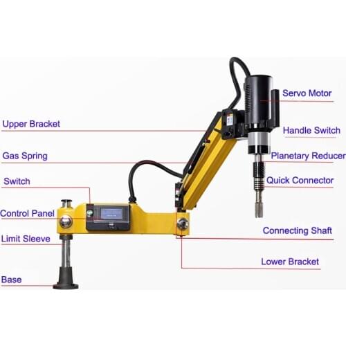 CE 220V M2-M8 Vertical Type Electric Tapping Machine Electric Tapper Tapping Tool Machine-working Taps Threading Machine
