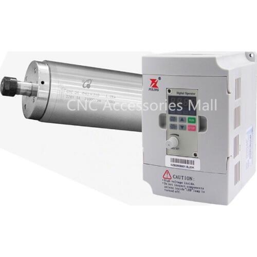 GDZ-26 1.2kw 24000rpm ER11 D62mm AC220V 400HZ water cooled spindle motor & 1.5kw DZB280B001.5L2DK VFD Inverter