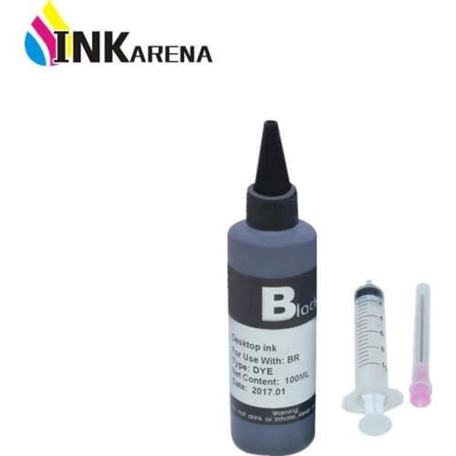 INKARENA 100ml Universal Refill Dye Ink Compatible Replacement For HP for Canon for Brother for Epson for Lexmark printer Ink