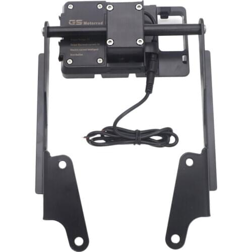 Motorcycle Phone Mount GPS Navigation Bracket Windshield Holder with Charging Case for Yamaha MT-09 MT09 2016-2019