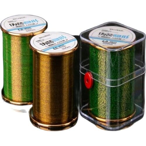 500m Speckle carp Fishing Line Thread Line 3D Invisible Camouflage Nylon Rubber Thread Fishing Line Algae Line