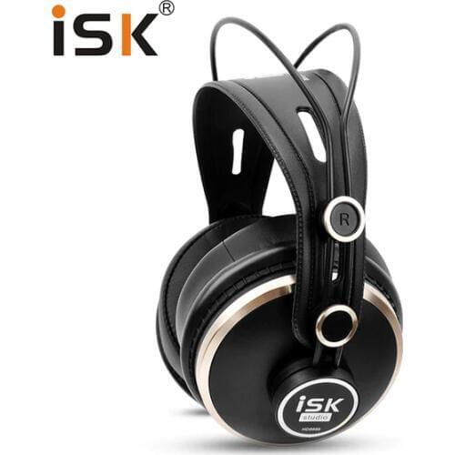 Genuine ISK HD9999 Pro HD Monitor Headphones Fully enclosed Monitoring Earphone DJ/Audio/Mixing/Recording Studio Headset
