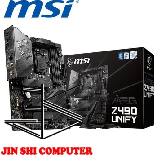 NEW MSI MEG Z490 UNIFY LGA 1200 socket Supports DDR4 Memory, up to 5000(OC) MHz Turbo M.2