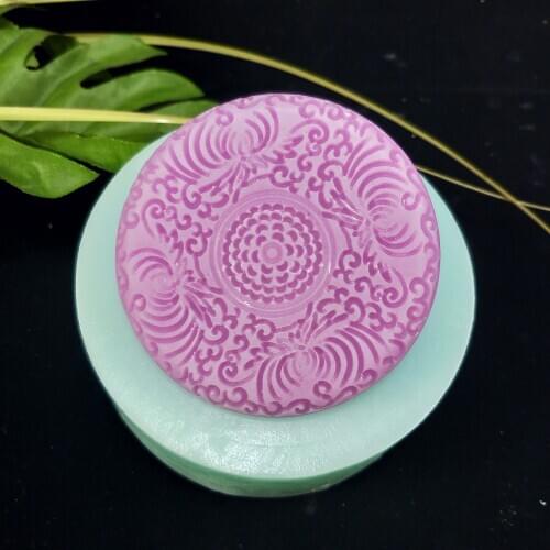 PRZY HC0176 Silicone Mold Style Silicone Soap Molds DIY Soap Making Moulds Clay Molds Aroma Resin Antique Pattern Chinese