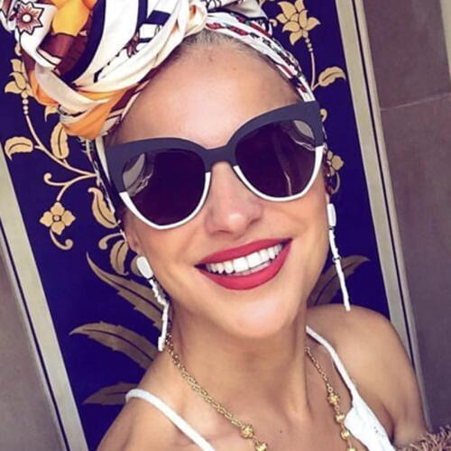 2019 New Cat Eye Women Sunglasses Tinted Color Lens Men Vintage Shaped Sun Glasses Female Eyewear Sunglasses Brand Designer