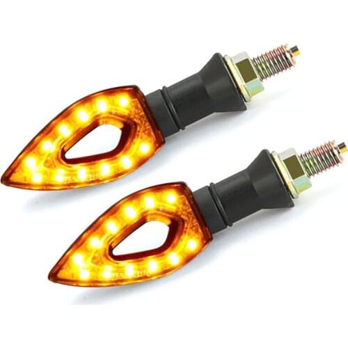 Motorcycle Stop Signals Turn Signal Light 12 LED Indicators Universal Blinkers Flashers Tail Lamp Running Light Accessories New