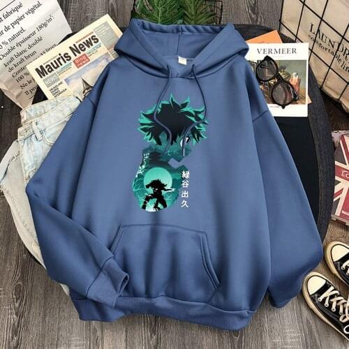 Manga My Hero Academia Print Hoodie Sweatshirt For Women Men Pullover Oversize Hoody 2021 Autumn Winter Anime Unisex Clothing
