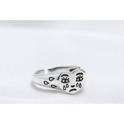 Vintage Punk Adjustablt Rings For Women Men Party Birthday 925 Sterling Silver Fashion Jewelry Wholesale
