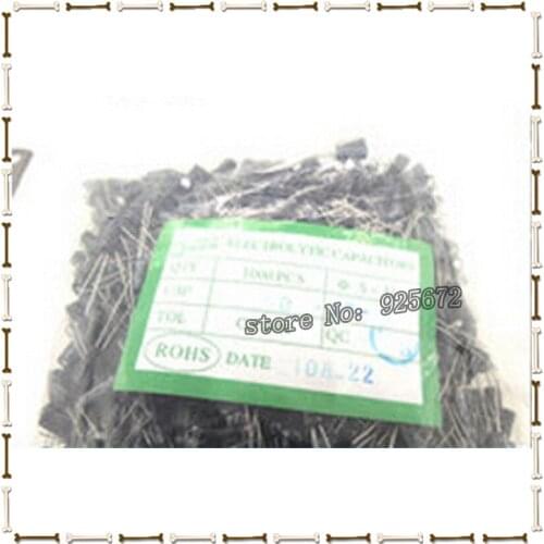 Insert into 220 uf electrolytic capacitor 25 v volume 8 * 12 Free Shipping