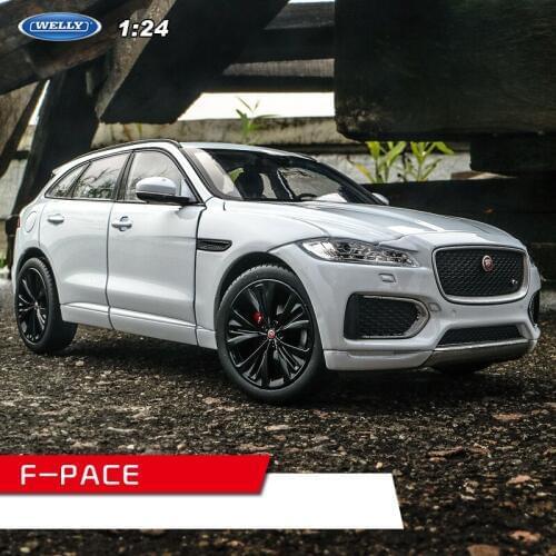 Welly 1:24 Jaguar F-PACE white car alloy car model simulation car decoration collection gift toy Die casting model boy toy