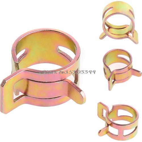 100Pcs 10 Size Fuel Spring Clip 6-15mm Vacuum Silicon Hose Clamp G08 Whosale&DropShip